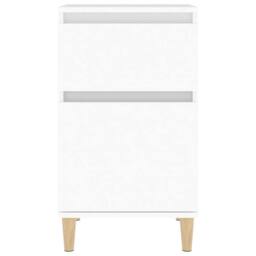 Berkfield Home Elegant Bedside Cabinets 2 pcs White 40x35x70 cm - Size: 40 x 35 x 70 cm - thumbnail 6