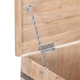 Berkfield Home Chest 90x40x40 cm Solid Acacia Wood in Brown - Size: 90 x 40 x 40 cm - thumbnail 6