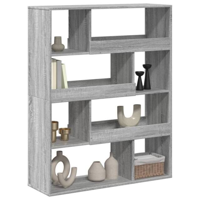 Berkfield Home Classic Bookcase Grey Sonoma 100x33x125.5 cm Engineered Wood - image 1
