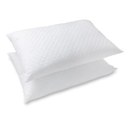 Snug City Quilted Pillow Pair Soft Microfibre Cover Hollowfibre Filling Non Allergenic in White - thumbnail 4