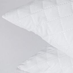 Snug City Quilted Pillow Pair Soft Microfibre Cover Hollowfibre Filling Non Allergenic in White - thumbnail 3