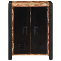 Berkfield Home Sideboard Multicolour 55x35x70 cm Solid Wood Reclaimed - Size: 55 x 35 x 70 cm