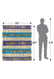 JQ Licensing Trout Fishing Lures Pattern Silky Touch Super Soft Throw Blanket 152 X 127 cm in White - thumbnail 5