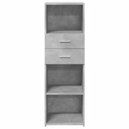 Berkfield Home Highboard Concrete Grey 40x42.5x124 cm Engineered Wood - thumbnail 4