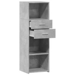 Berkfield Home Highboard Concrete Grey 40x42.5x124 cm Engineered Wood - thumbnail 7