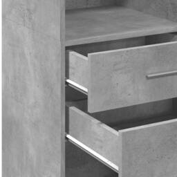 Berkfield Home Highboard Concrete Grey 40x42.5x124 cm Engineered Wood - thumbnail 8