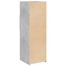 Berkfield Home Highboard Concrete Grey 40x42.5x124 cm Engineered Wood - thumbnail 6