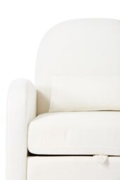 Living and Home Swivel Chenille Upholstered Single Sofa Armchair in Beige - thumbnail 7
