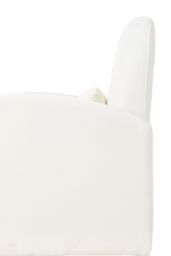 Living and Home Swivel Chenille Upholstered Single Sofa Armchair in Beige - thumbnail 8