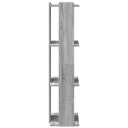 Berkfield Home Bookcase 3-Tier Grey Sonoma 60x30x120 cm Engineered Wood - Size: 60 x 30 x 120 cm - thumbnail 5