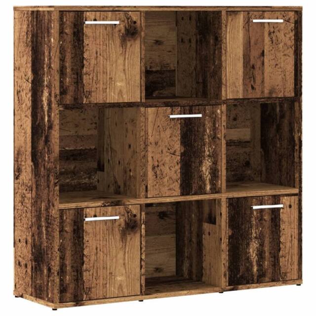 Berkfield Home Bookshelf Old Wood 90x28x90 cm Engineered Wood in Brown - Size: 90 x 28 x 90 cm - image 1