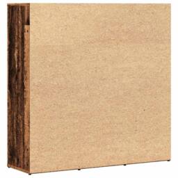 Berkfield Home Bookshelf Old Wood 90x28x90 cm Engineered Wood in Brown - Size: 90 x 28 x 90 cm - thumbnail 7