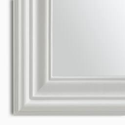 FurnitureboxUK Francis White Wood Large 110x74cm Overmantle Arch Mirror - Size: 110x74 cm - thumbnail 7