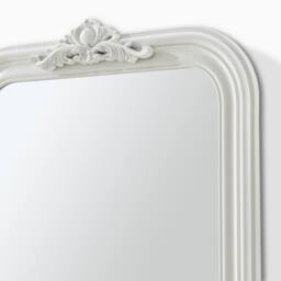 FurnitureboxUK Francis White Wood Large 110x74cm Overmantle Arch Mirror - Size: 110x74 cm - thumbnail 6