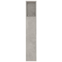 Berkfield Home Headboard Cabinet Concrete Grey 180x18.5x104.5 cm - thumbnail 5