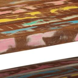 Berkfield Home Coffee Table Multicolour 90x50x38 cm Solid Wood Reclaimed - Size: 90 x 50 x 38 cm - thumbnail 7