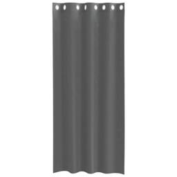 Berkfield Home Voile Curtains with Grommets 2 pcs Dark Grey 140x245 cm - thumbnail 4