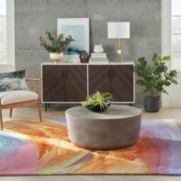 The Rug Shop UK Multi Abstract Optical 3D Luxurious Easy To Clean Cotton Backing Rug - Size: 114 cm x 170 cm - thumbnail 2