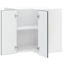 Berkfield Home Kitchen Wall Corner Cabinet Kalmar Black Engineered Wood - thumbnail 5