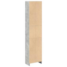 Berkfield Home Decorative Bookcase Concrete Grey 40x24x176 cm Engineered Wood - Size: 40 x 24 x 176 cm - thumbnail 6
