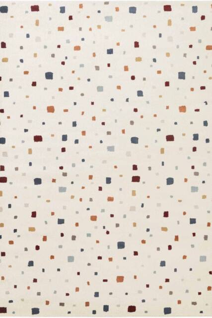 THE RUGS Adventures Kids Rug Funny Squares Cream Multicolour Kids Bedroom Rug - Size: 200 cm x 290 cm - image 1