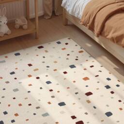 THE RUGS Adventures Kids Rug Funny Squares Cream Multicolour Kids Bedroom Rug - Size: 200 cm x 290 cm - thumbnail 2