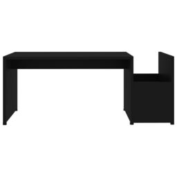 Berkfield Home Coffee Table Black 90x45x35 cm Engineered Wood - Size: 90 x 45 x 35 cm - thumbnail 4
