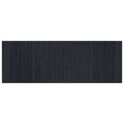 Berkfield Home Rug Rectangular Black70x200 cm Bamboo in Black - Size: Medium