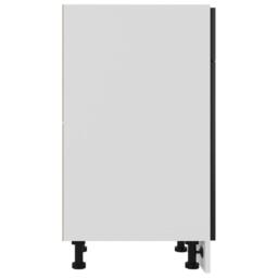 Berkfield Home Drawer Bottom Cabinet Black 50x46x81.5 cm Engineered Wood - thumbnail 8