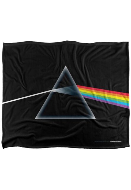 Pink Floyd Dark Side The Moon Silky Touch Super Soft Throw Blanket 152 X 127 cm in White - image 1