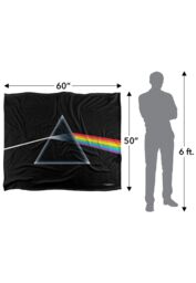 Pink Floyd Dark Side The Moon Silky Touch Super Soft Throw Blanket 152 X 127 cm in White - thumbnail 5