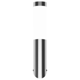Berkfield Home Wall Lamp Waterproof Stainless Steel 60 W in Silver - thumbnail 3