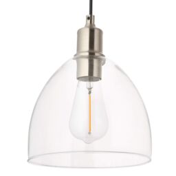 Pagazzi Jacob 3 Light Nickel & Glass Pendant Bar in Silver - thumbnail 6