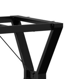 Berkfield Home Dining Table Legs Y-Frame 60x50x73 cm Steel in Black - Size: 60 x 50 x 73 cm - thumbnail 7