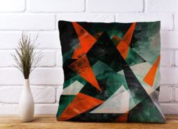 Warren Reed - Designer Curved Geometry Cushions - Size: 45 cm x 45 cm - thumbnail 2