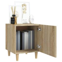 Berkfield Home Bedside Cabinet Sonoma Oak Engineered Wood in Light Oak - thumbnail 8