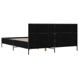Berkfield Home Durable Bed Frame without Mattress Black 140x200 cm - thumbnail 6
