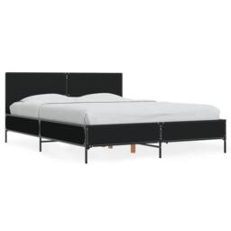 Berkfield Home Durable Bed Frame without Mattress Black 140x200 cm - thumbnail 3