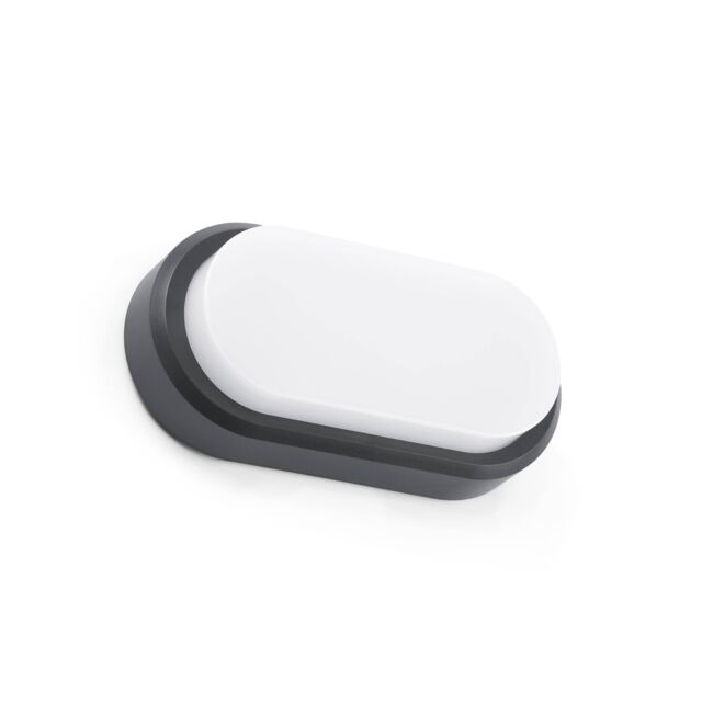 Netlighting Fred LED Outdoor Wall Light White Dark Grey IP65 - image 1