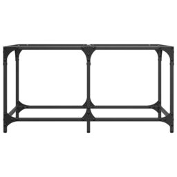 Berkfield Home Coffee Table with Transparent Glass Top 78.5x40x40 cm Steel in Brown - thumbnail 4