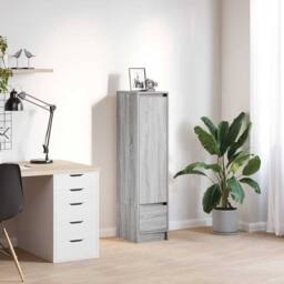 Berkfield Home Highboard Grey Sonoma 29.5x34x119.5 cm Engineered Wood - thumbnail 2