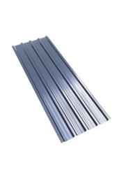 H&O Direct Set of 12 Steel Corrugated Panels in Grey