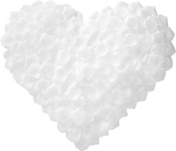 Shatchi 5000pcs White Silk Rose Petals Wedding Mothers Day Wedding Confetti Anniversary Table Decorations - thumbnail 2