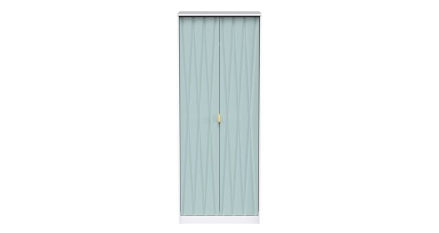 Ready Assembled 2 U Dallas 2 Door Wardrobe (Ready Assembled) in Duck Egg Blue - image 1