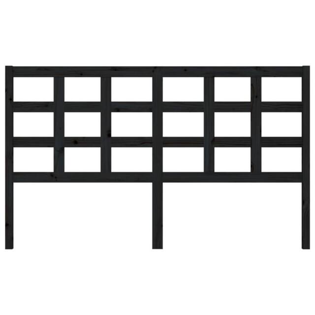 Berkfield Home Beautiful Bed Headboard Black 165.5x4x100 cm Solid Wood Pine - image 1