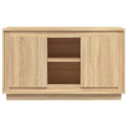 Berkfield Home Sideboard Sonoma Oak 102x35x60 cm Engineered Wood in Light Oak - Size: 102 x 35 x 60 cm - thumbnail 5