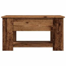 Berkfield Home Coffee Table Old Wood 79x49x41 cm Engineered Wood in Brown - Size: 79 x 49 x 41 cm - thumbnail 5