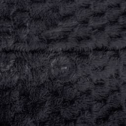 Smart Living Luxury Super Soft & Reversible Waffle Teddy Fleece Duvet Set in Black - Size: King - thumbnail 5