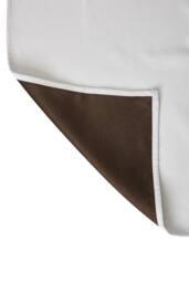 Living and Home 2 Panels Solid Colour Blackout Chenille Curtains in Beige - Size: 117 cm width x 183 cm drop - thumbnail 5