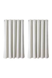 Living and Home 2 Panels Solid Colour Blackout Chenille Curtains in Beige - Size: 117 cm width x 183 cm drop - thumbnail 3